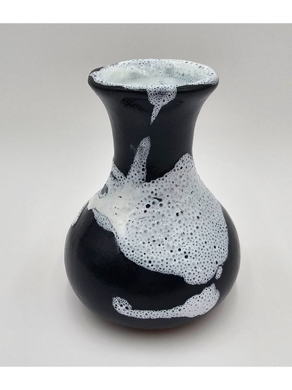 Barro De Sac Chich Handcrafted Mexican Ceramic 5" Vase W/ Textured Glaze Unique
